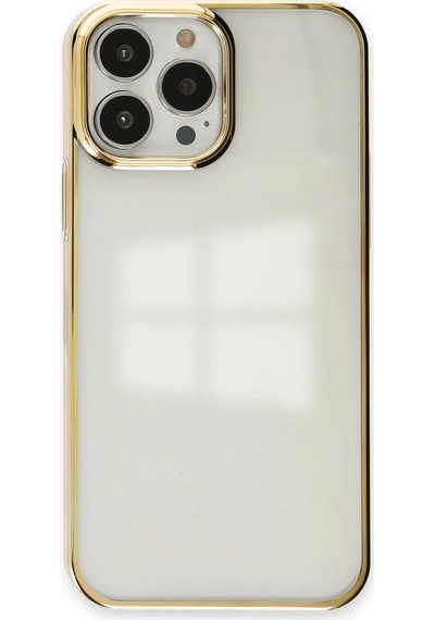 Apple Uyumlu iPhone 13 Pro Max Kılıf Element Silikon Altın