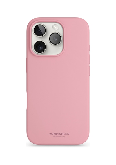 Vonmahlen Apple Uyumlu iPhone 16 Pro Magsafe Silikon Kılıf Pembe