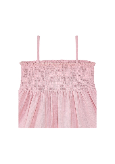 Denokids Çiçekli Gülkurusu Kız Bebek Çocuk Müslin Elbise Çok Renkli