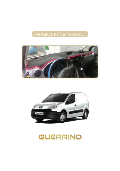 Peugeot Partner Ekranlıtorpido Koruma Halısı Bej Kenar