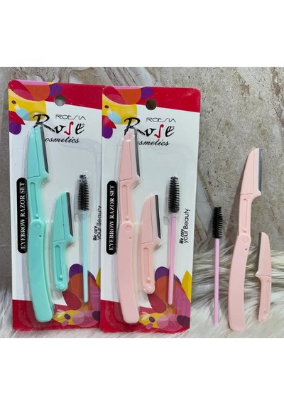 Rosea Rose Fırçalı Kaş Yüz Usturası 3'lü