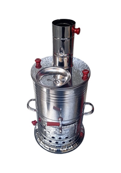 Odunlu Tek Musluklu Çelik Semaver 5 Lt -126