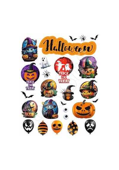 Halloween Dekoratif Sticker Seti 2li 35 X 50 Cm Tüm Yaşlar