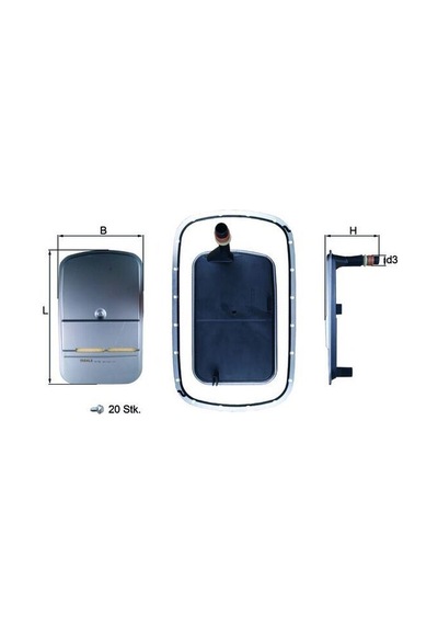 Mahle Hx159kıt Otomatik Şanzıman Yagı Fıltre Seti Bmw E36 E46 E83 24117557070-24117524707