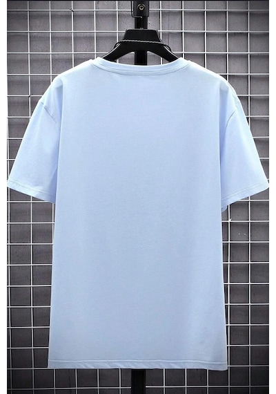 Erkek Belive İn Yourself Baskılı Oversize Tshirt Bebemavi Bebek Mavisi