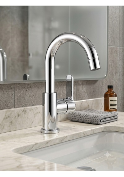 Elvora Silver Lüx Banyo Lavabo Bataryası Gümüş - Krom