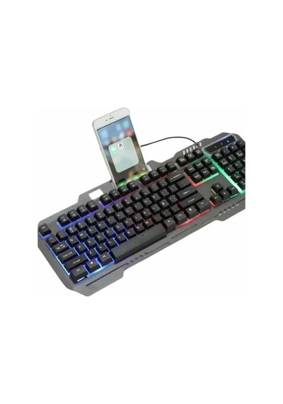 Northcity Pg8018 Işıklı Mekanik Gaming Klavye Mouse Seti Siyah - Led Oyuncu Klavyesi
