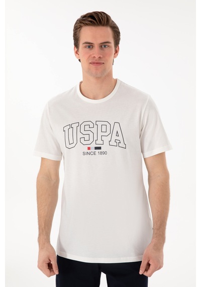 U.S. Polo Assn. Erkek Bisiklet Yaka Beyaz Pijama Takımı 50309291-VR013