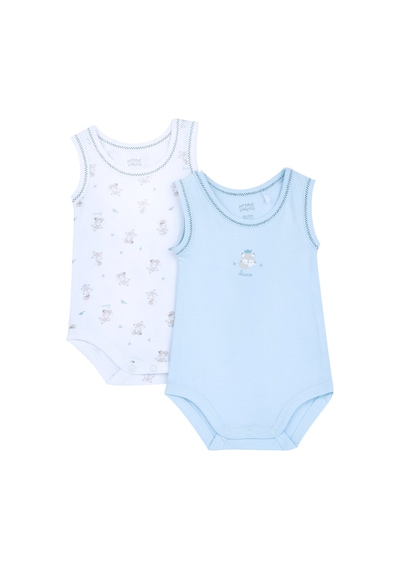 Chicco Erkek Bebek 2li Kolsuz Body Set 09102037000000 000021 Mavi