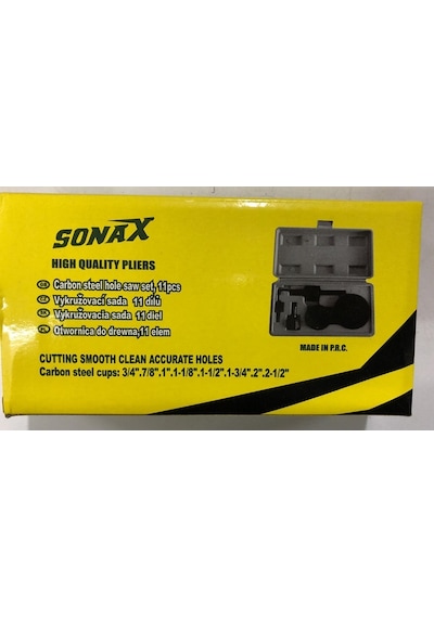 Sonax 11 Parça Ahşap Kartonpiyer Alçıpan Panç Seti