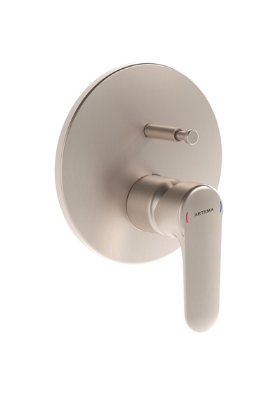 Artema Root Round Ankastre Banyo Bataryası Fırçalı Nikel A4272734