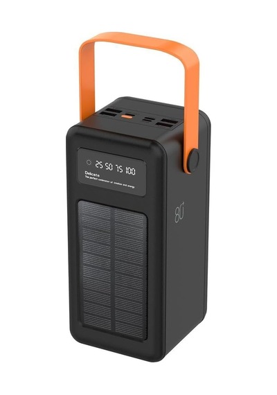 Acl 80000 Mah Powerbank Göstergeli Powerbank Solar Fenerli Güneş Enerjili 80000 Powerbank