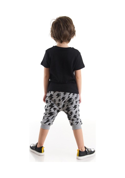 Denokids Mshb&g Cesur Ol Erkek Çocuk T-shirt Kapri Takım Çok Renkli