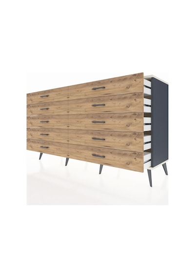 Hyperion Konsol 10 Çekmeceli 176x44x99 Antrasit-aytaşı/çam Antrasıt/aytası - Antrasıt Hyperion Konsol 10 Çekmeceli 176x44x99 Antrasit-aytaşı/çam Antrasıt/aytası - Antrasıt