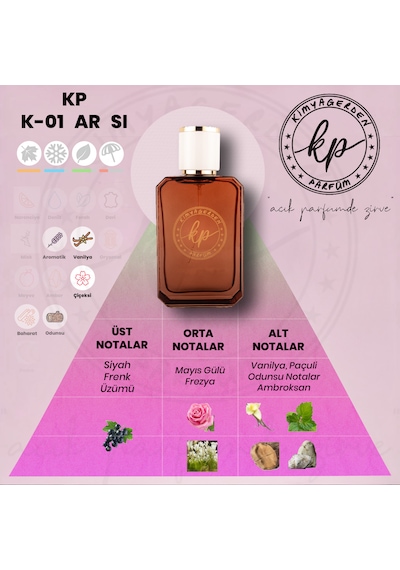 KP K-01 Kadın Parfüm EDP 50 ML