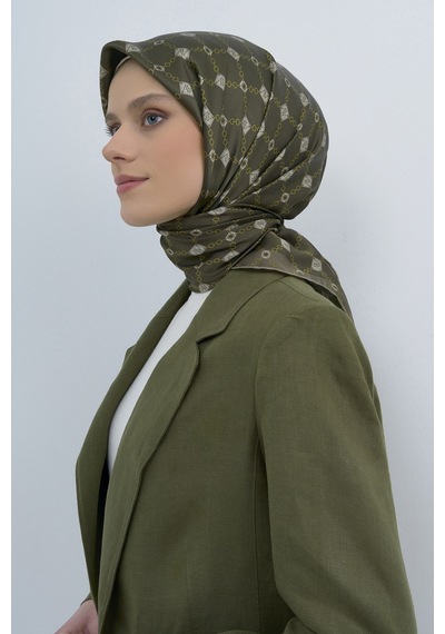 Armine Saf İpek Sura Eşarp-2026 İlkbahar-yaz- 953000d Haki Yeşil