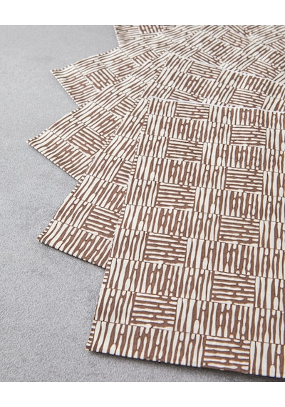 English Home Straw Line Kağıt 20'li Kağıt Peçete 33x33 Cm Kahverengi