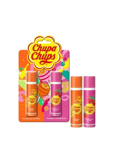 Chupa Chups Lip Balm 2 Li Dudak Bakım Kremi 4gr - Çilek Ve Portakal
