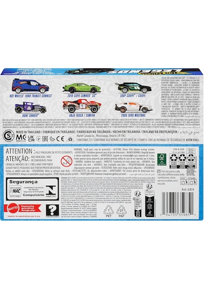Jlb24 Hot Wheels Legends 6lı Araç Paketi 1:64