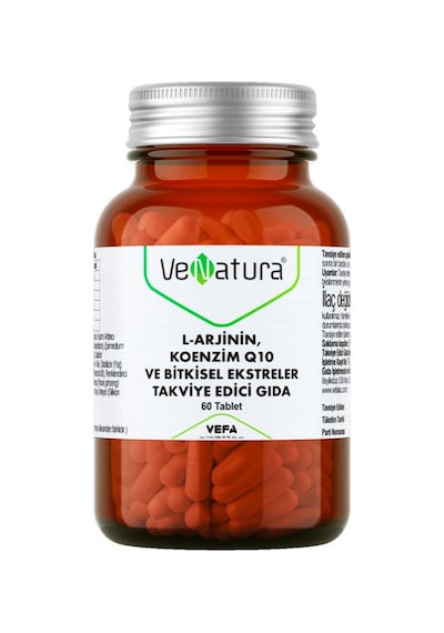 Venatura L-Arjinin-Koenzim Q10 ve Bitkisel Ekstreler 60 Tablet