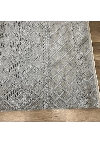 Hoom Rugs Fresh Cool 405 Yıkanabilir Gri Modern Halı Gri