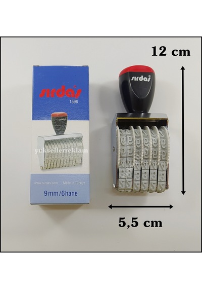 Sırdaş Numaratör 1596 9 MM 6 Hane