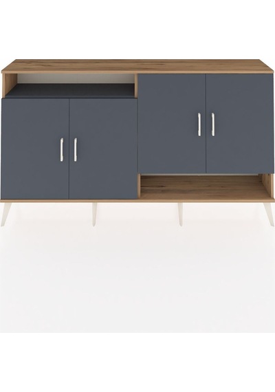 Arges Konsol 6 Raflı 4 Kapaklı 176x30x99 Çam-antrasit Antrasıt/antrasıt - Atlas Çam Arges Konsol 6 Raflı 4 Kapaklı 176x30x99 Çam-antrasit Antrasıt/antrasıt - Atlas Çam