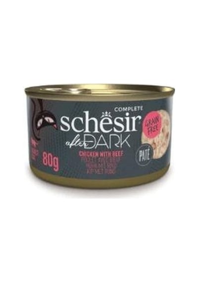 Schesir After Dark Ezme Tavuklu ve Biftekli Yetişkin Kedi Konservesi 80 G