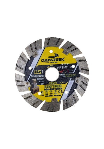 Dawreek Dt013cd 115mm Premium Segmentli Elmas Testere Beton-duvar-tuğla