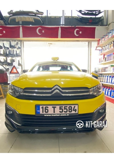 Kit Garaj Citroen C-elysee 2017-2023 Boyasız Plastik Ön Ek