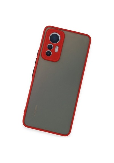 Mi 12 Lite Kılıf Montreal Silikon Kapak - Kırmızı Çok Renkli