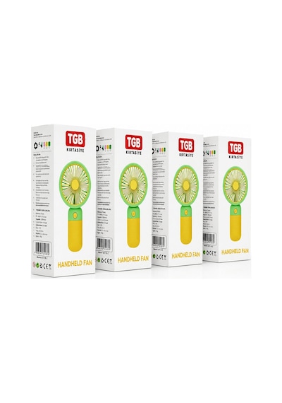 Tgb-8065 Mini El Fanı Vantilatör Renkli 3 Kademe Hız Ayar M.üstü Ayaklı Usb To Typc-e Şarjlı