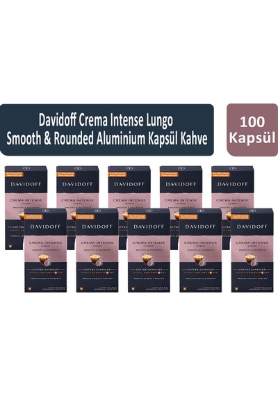 Davidoff Crema Intense Lungo Smooth & Rounded Kapsül Kahve 10 x 10'lu