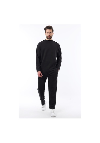 Madmext Siyah Basic Uzun Kollu Eşofman Takımı 5960 Siyah