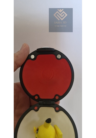 Pokemon Mıknatıslı Poke Topu Pikachu Hediyeli