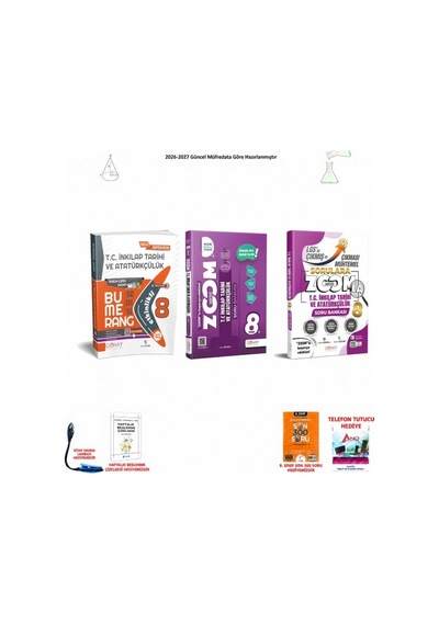 Günay 8. Sınıf Lgs İnkılap Tarihi 3 Başarı Seti 300 Soruluk 068