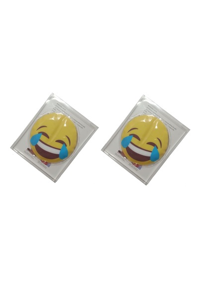 Sia Gülen Emoji Şekilli El Isıtıcı Sıcak Su Torbası Pvc 9 Cm 2 Adet