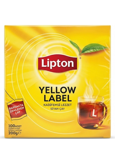 Lipton Yellow Label Siyah Süzen Bardak Poşet Çay 100 x 2 G