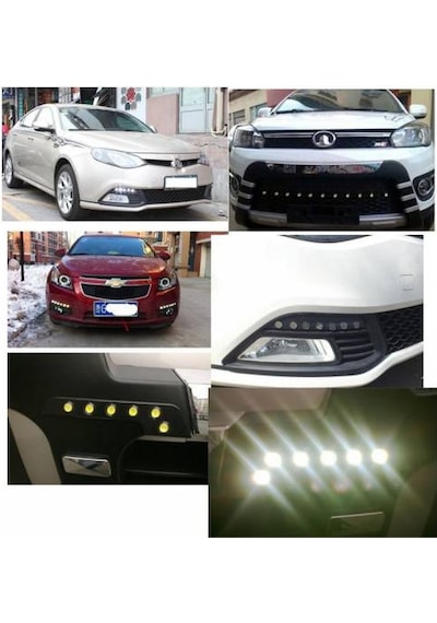 Kartal Gözü Oto Ayna Altı Led Gündüz Farı 2'Li Set