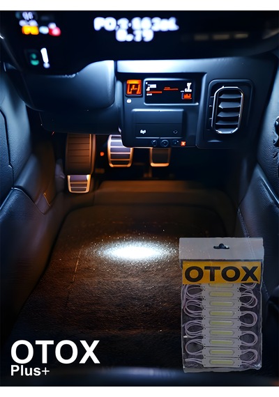 Ambiyans Led Premium Ofis , Araç & Ev Uyumlu Dc 12v 6 Renk Seçeneği 10'lu Paket Beyaz