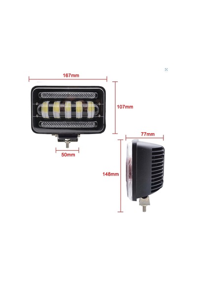 15 Led 30w Off Road Gündüz Farı Sis Lambası Projektör