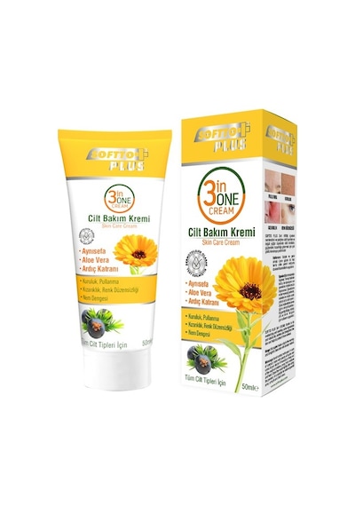 Softto Plus 3in1 Cilt Bakım Kremi 50 ml