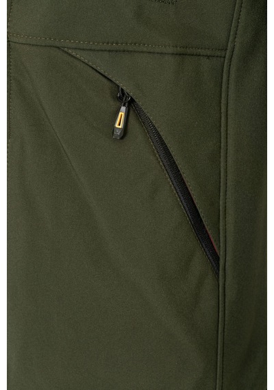 Famoda Kürklü Su Ve Rüzgar Geçirmez Softshell Kışlık Erkek Mont Haki