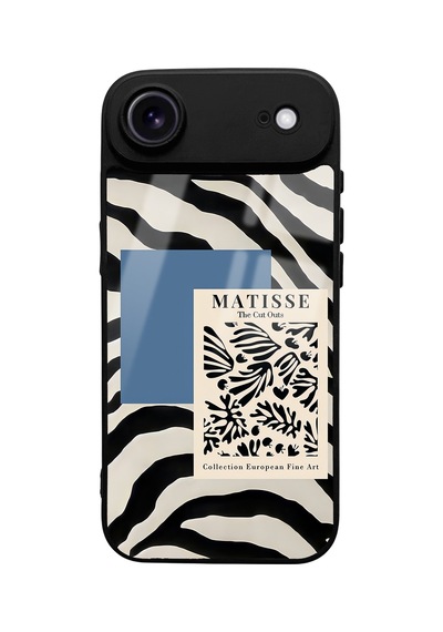 Apple Uyumlu iPhone 17 Air Uyumluzebra Matısse Tasarımlı Glossy Telefon Kılıfı Çok Renkli