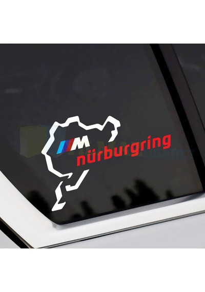 Bmw M Logo Nürburgring Oto Sticker Arma Araba Yapıştırma Etiket