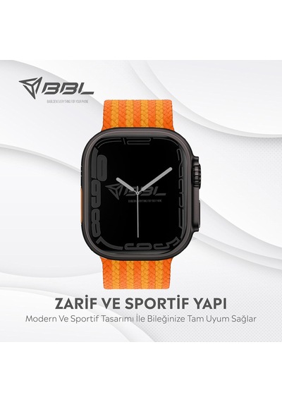 Apple Watch Series Se/11/10/9/8/7/6/5/4/3 İle Uyumlu Kumaş Kordon 49mm/46mm/45mm/44mm Series 1-3 - 42mm Çok Renkli