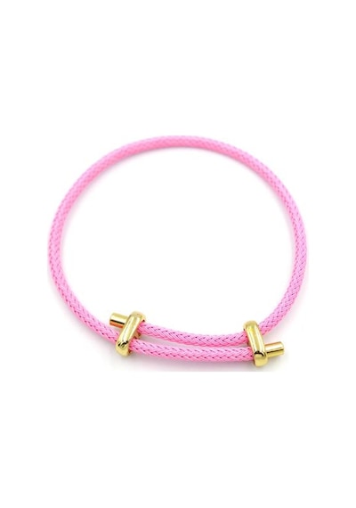 İp Bileklik - Pembe Çok Renkli