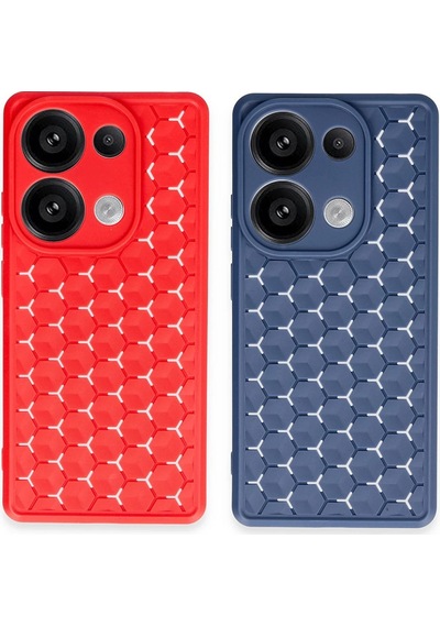 Newface - 468 - Xiaomi Redmi Note 13 Pro 4g Kılıf Petek Silikon Kapak - Edntrend - - Siyah Sıyah