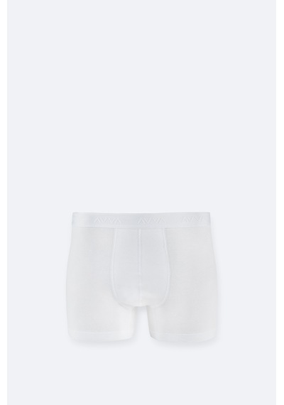 Avva Erkek Beyaz Basic Pamuklu Tekli Regular Fit Boxer B009510