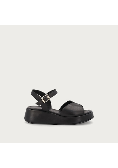 Nero Black Sandalet Kadın 04m2 Frau Wıth Ankle Strap siyah